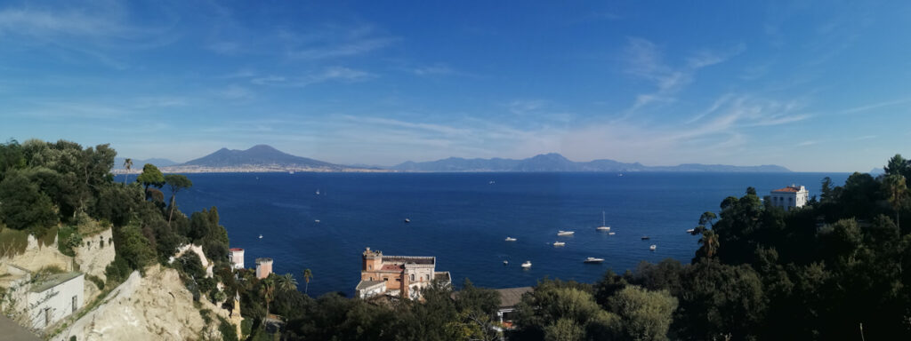 Napoli, vista del Vesuvio